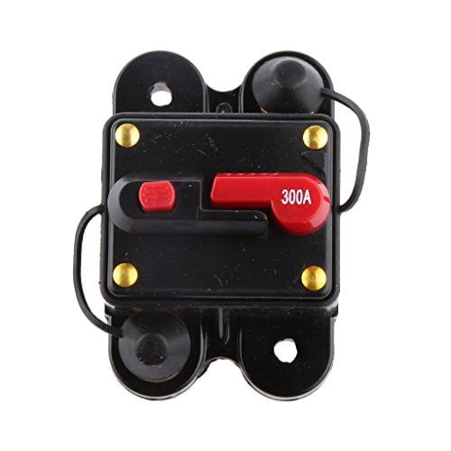 300 AMP MANUAL RESET INLINE POWER CIRCUIT BREAKER WITH LED INDICATOR 12VOLT USA